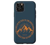 Carcasa para iPhone 11 Pro Levanto mis Ojos a Las montañas Salmo 121:1 Fe Bíblica