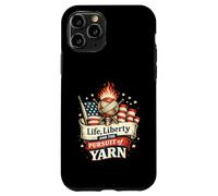 Carcasa para iPhone 11 Pro Liberty and The Pursuit of Yarn Lover Crochet Knitter