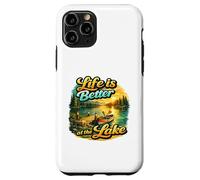 Carcasa para iPhone 11 Pro Life Is Better At The Lake Sunset Canoe Nature Vibes Graphic