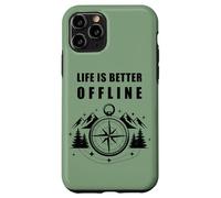 Carcasa para iPhone 11 Pro Life is Better Offline - Camping & Hiking Outdoors Nature