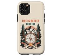 Carcasa para iPhone 11 Pro Life is Better Offline - Camping & Hiking Outdoors Nature