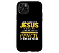 Carcasa para iPhone 11 Pro Life Without Jesus Funny Christian Religious Faith