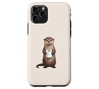 Carcasa para iPhone 11 Pro Linda Nutria sosteniendo Papel higiénico Divertido Humor de baño