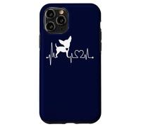 Carcasa para iPhone 11 Pro Lindo Chihuahua Perro Heartbeat ECG Pulso Perros Amantes Disfraz