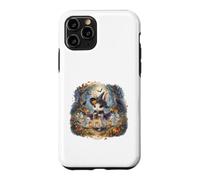 Carcasa para iPhone 11 Pro Lindo Conejo Bruja Halloween Espeluznante Bosque Fantasmas