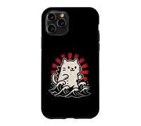 Carcasa para iPhone 11 Pro Lindo diseño de Gato Ondulado japonés - Kawaii Lucky Kitty Retro RIS