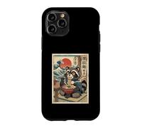 Carcasa para iPhone 11 Pro Lindo Mapache Comiendo Fideos Ramen - Estilo japonés Ukiyo-e