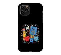 Carcasa para iPhone 11 Pro Lindos diseños de Aprendizaje de Suministros Escolares Felices