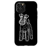 Carcasa para iPhone 11 Pro Line Art Wire Fox Terrier Wire Hair Fox