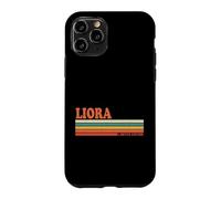 Carcasa para iPhone 11 Pro Liora Retro Personalizado Nombre Vintage Rayas