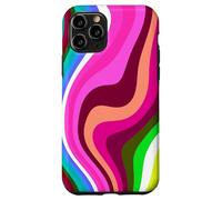 Carcasa para iPhone 11 Pro Liquid Swirl Retro 60s 70s Aesthetic Indie Hippie Funky