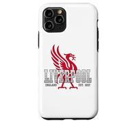 Carcasa para iPhone 11 Pro Liverpool England EST. 1207 Letras degradadas superpuestas