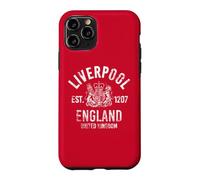 Carcasa para iPhone 11 Pro Liverpool EST. 1207 Inglaterra Reino Unido Envejecido Blanco Print