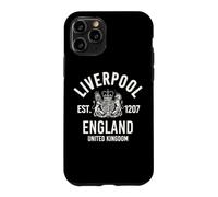 Carcasa para iPhone 11 Pro Liverpool EST. 1207 Inglaterra Reino Unido impresión Crema
