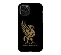 Carcasa para iPhone 11 Pro Liverpool Inglaterra EST. 1207 Colosal Liverbird Dorado Añejado