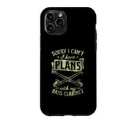 Carcasa para iPhone 11 Pro Lo Siento, no Puedo Tener Planes con mi Clarinete bajo