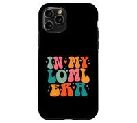 Carcasa para iPhone 11 Pro LOML Love of My Life Era Groovy Retro Esposa Novia Corazones