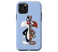 Carcasa para iPhone 11 Pro Looney Tunes Slyvester Half Skeleton