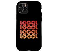 Carcasa para iPhone 11 Pro Loool LOL Funny Laugh LMAO LMFAO Lolol Abreviatura Abreviatura Abanico Texto