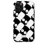 Carcasa para iPhone 11 Pro Los Simpsons Bart Simpson a cuadros blancos y negros