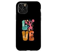 Carcasa para iPhone 11 Pro Love Cheer Groovy Animadora Porrista Mujeres Niñas Adolescentes