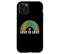 Carcasa para iPhone 11 Pro Love is Love Rainbow Vintage Pride LGBTQ