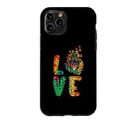 Carcasa para iPhone 11 Pro Love Rottweiler Dog Sunflower Tie Dye Funny Puppy Lover