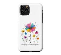 Carcasa para iPhone 11 Pro Maestro ayudando a pequeñas Mentes a Crecer diseño Floral