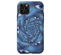 Carcasa para iPhone 11 Pro Mal de Ojo Espiral Protección mística Espiritual Boho Ojos