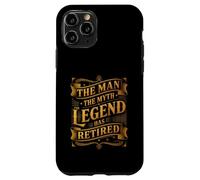 Carcasa para iPhone 11 Pro Man The Myth Legend ha Jubilado Veterano de jubilación