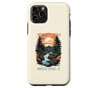 Carcasa para iPhone 11 Pro Manitou Springs, Colorado, EE. UU., diseño panorámico Retro de montañas