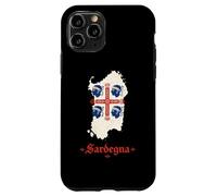 Carcasa para iPhone 11 Pro Mapa de Cerdeña Cuatro Moros Cerdeña Italia Orgullo Diseño