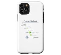 Carcasa para iPhone 11 Pro Mapa de Islas de Sotavento Antigua St Martin Brabuda