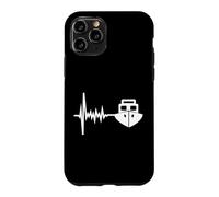 Carcasa para iPhone 11 Pro Marinero Barco Latido del Corazón Barca Fluvial Regalo