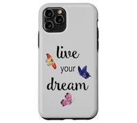 Carcasa para iPhone 11 Pro Mariposas de Acuarela Live Your Dream