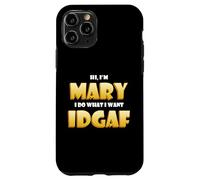 Carcasa para iPhone 11 Pro Mary Joke Idgaf Meme Funny Halloween Costume For Mary