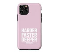 Carcasa para iPhone 11 Pro Más difícil más rápido Vida de Enfermera más Profunda RCP Humor