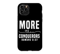 Carcasa para iPhone 11 Pro Más Que Vencedores Romanos 8:37 Diseño Motivacional