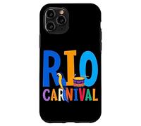 Carcasa para iPhone 11 Pro Máscara de Carnaval de Río Brasil Festival de Brasil Recuerdo brasileño