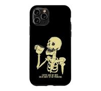 Carcasa para iPhone 11 Pro Matrimonio Divertido Decir Café Y Mi Esposa Hombres Mujeres Calavera