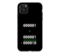 Carcasa para iPhone 11 Pro MAX 1+1=10 Binario Matemáticas Broma Programador Humor