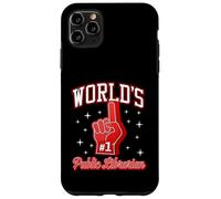 Carcasa para iPhone 11 Pro MAX #1 Public Librarian World - Gráfico de Dedos de Espuma número uno