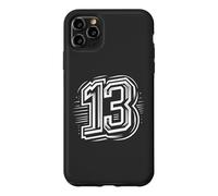 Carcasa para iPhone 11 Pro MAX 13 - Atrás - Unlucky to Some - Número 13 para Equipos Deportivos