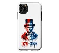 Carcasa para iPhone 11 Pro MAX 1776 2026 Bandera patriótica de los Estados Unidos de Abraham Lincoln