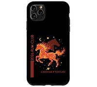Carcasa para iPhone 11 Pro MAX 2026 Run Fire Horse Running Fitness Atleta Runners Club