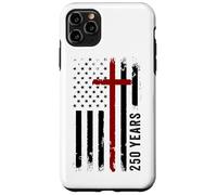 Carcasa para iPhone 11 Pro MAX 250 Years Christian Faith Cross 1776-2026 Birthday American