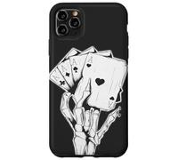 Carcasa para iPhone 11 Pro MAX 4 Ases Poker Mano Esqueleto Dedos