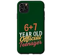 Carcasa para iPhone 11 Pro MAX 6 7 Meme Diseño de cumpleaños número 13 Ahora Soy Oficialmente un Adolescente