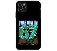 Carcasa para iPhone 11 Pro MAX 67 cumpleaños I Was 66 Now I'm 67 Capybara Funny Cute