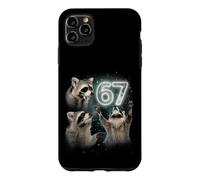 Carcasa para iPhone 11 Pro MAX 67 Meme Racoon Howling At The Moon 67 T-Shirt 6 7 Halloween